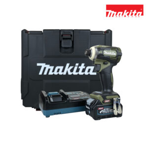 TD001GD105 สว่านไขควงกระแทกไร้สาย 40Vmax 220N·m BL สี Olive พร้อมแท่นชาร์จและแบตเตอรี่